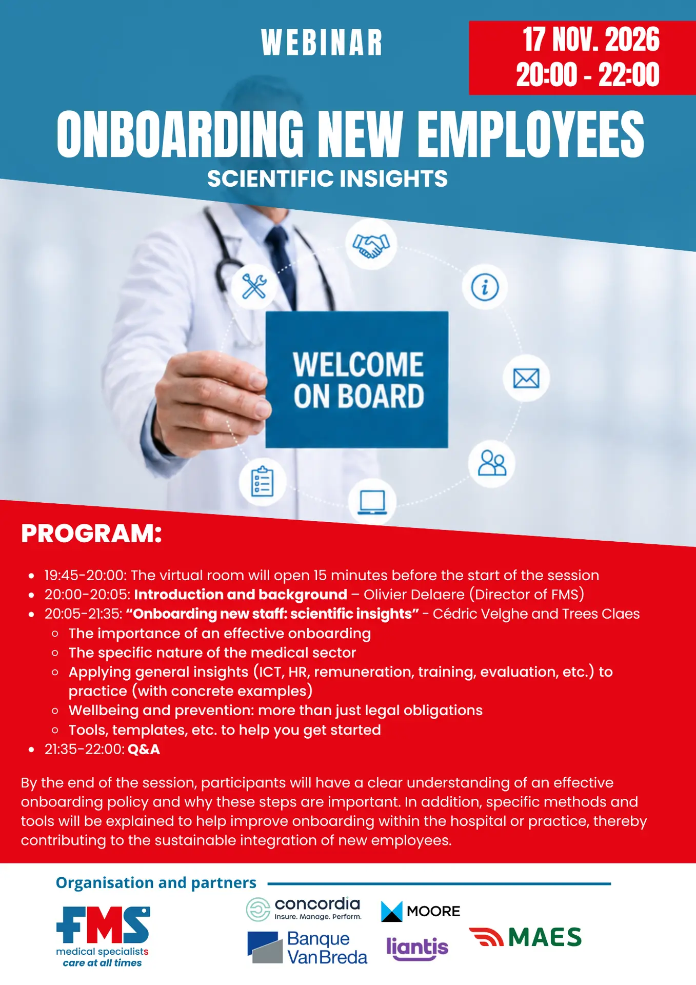 Webinar onboarding new employees scientific insights program
